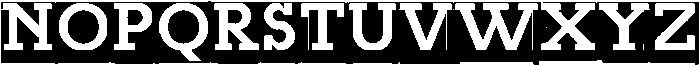 Modular Slab Bold 0 otf (700) Font UPPERCASE