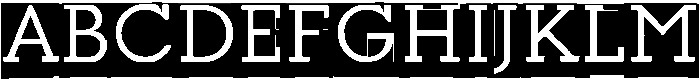 Modular Slab Roman 0 otf (400) Font UPPERCASE