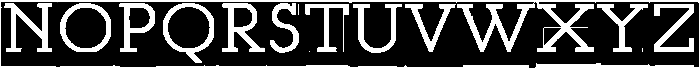 Modular Slab Roman 0 otf (400) Font UPPERCASE