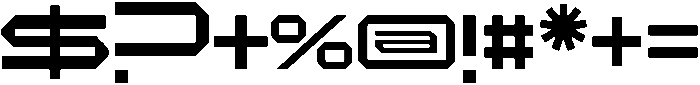 Modulink Regular otf (400) Font OTHER CHARS