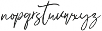 Modwilles Signature Regular otf (400) Font LOWERCASE