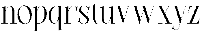 Moerca Regular otf (400) Font LOWERCASE