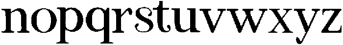 Moerif Regular otf (400) Font LOWERCASE