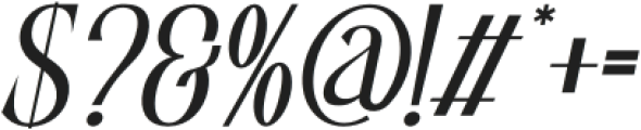 Mofela Italic otf (400) Font OTHER CHARS