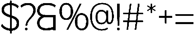 Mofine Extra Light otf (200) Font OTHER CHARS