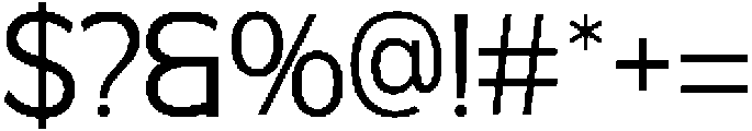 Mofine Light otf (300) Font OTHER CHARS