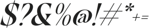 Mofista Italic otf (400) Font OTHER CHARS