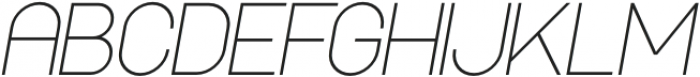 Moford ExtraLight Italic otf (200) Font LOWERCASE