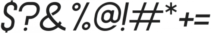 Moford Medium Italic otf (500) Font OTHER CHARS