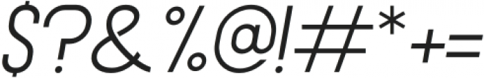 Moford Regular Italic otf (400) Font OTHER CHARS