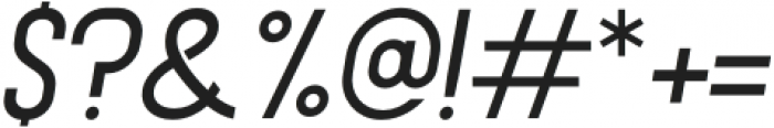 Moford SC Medium Italic otf (500) Font OTHER CHARS