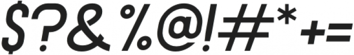 Moford SemiBold Italic otf (600) Font OTHER CHARS