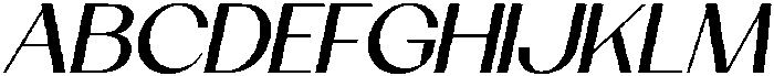 Mogace Oblique otf (400) Font UPPERCASE