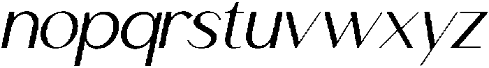 Mogace Oblique otf (400) Font LOWERCASE