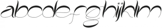 Moggie Italic otf (400) Font LOWERCASE
