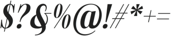 Mogokya Klektore Bold Italic otf (700) Font OTHER CHARS