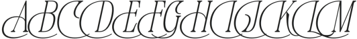 Mogokya Klektore Extra Light Italic otf (200) Font UPPERCASE