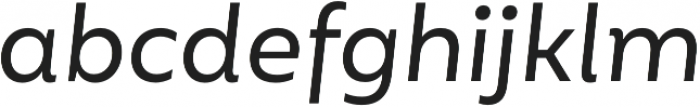 Mohr Regular It otf (400) Font LOWERCASE