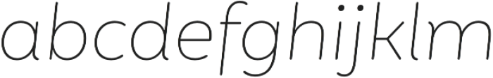 Mohr Rounded Thin It otf (100) Font LOWERCASE