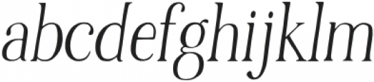 Mohria Italic otf (400) Font LOWERCASE