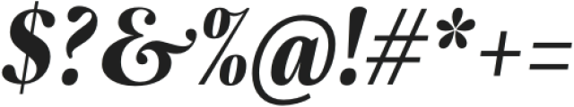 Moisette ExtraBold Italic otf (700) Font OTHER CHARS