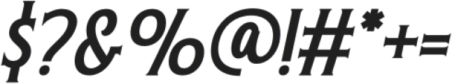 Moisford Italic otf (400) Font OTHER CHARS