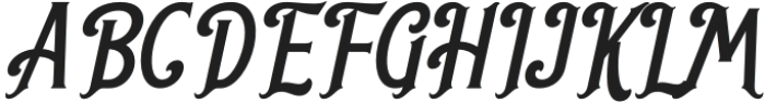 Moisford Italic otf (400) Font UPPERCASE