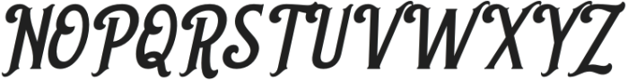 Moisford Italic otf (400) Font UPPERCASE