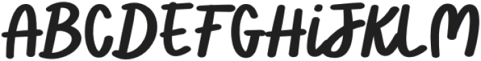 Moistruth Regular otf (400) Font UPPERCASE