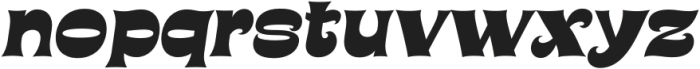 Mojodelic-Oblique otf (400) Font LOWERCASE
