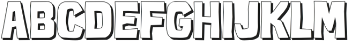 Mokava Sans Shadow otf (400) Font UPPERCASE