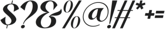 Molcer Italic otf (400) Font OTHER CHARS