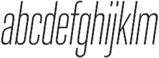 Molde Compressed-Light Italic otf (300) Font LOWERCASE