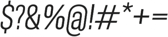 Molde Condensed-Regular Italic otf (400) Font OTHER CHARS