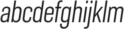 Molde Condensed-Regular Italic otf (400) Font LOWERCASE