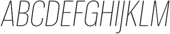 Molde Condensed-UltraLight Italic otf (300) Font UPPERCASE