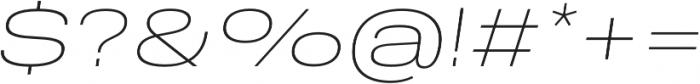 Molde Expanded-Ultralight Italic otf (300) Font OTHER CHARS