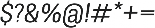 Molde SemiCondensed-Regular Italic otf (400) Font OTHER CHARS