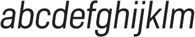 Molde SemiCondensed-Regular Italic otf (400) Font LOWERCASE