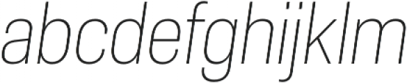 Molde SemiCondensed-UltraLight Italic otf (300) Font LOWERCASE