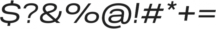 Molde SemiExpanded-Regular Italic otf (400) Font OTHER CHARS