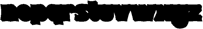 Moldie Extrude Regular otf (400) Font LOWERCASE