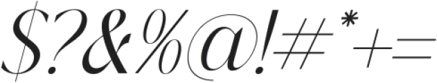 Molerta Italic otf (400) Font OTHER CHARS