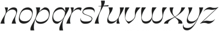 Molex Shoora Medium Slanted otf (500) Font LOWERCASE