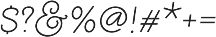 Molga Italic otf (400) Font OTHER CHARS