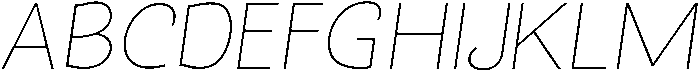 Molga Light Italic ttf (300) Font UPPERCASE
