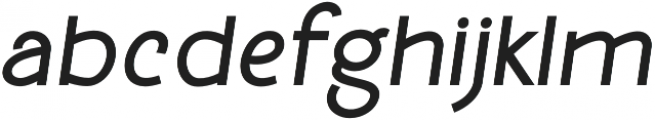 Molga Medium Italic otf (500) Font LOWERCASE