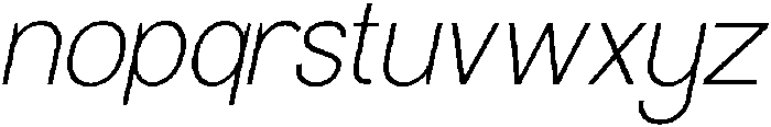 Molisans Extra Light Slanted otf (200) Font LOWERCASE