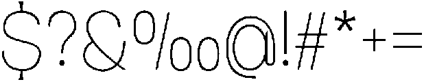 Molisans Thin otf (100) Font OTHER CHARS