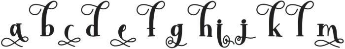 Moliton Filled - Swirly Regular otf (400) Font LOWERCASE